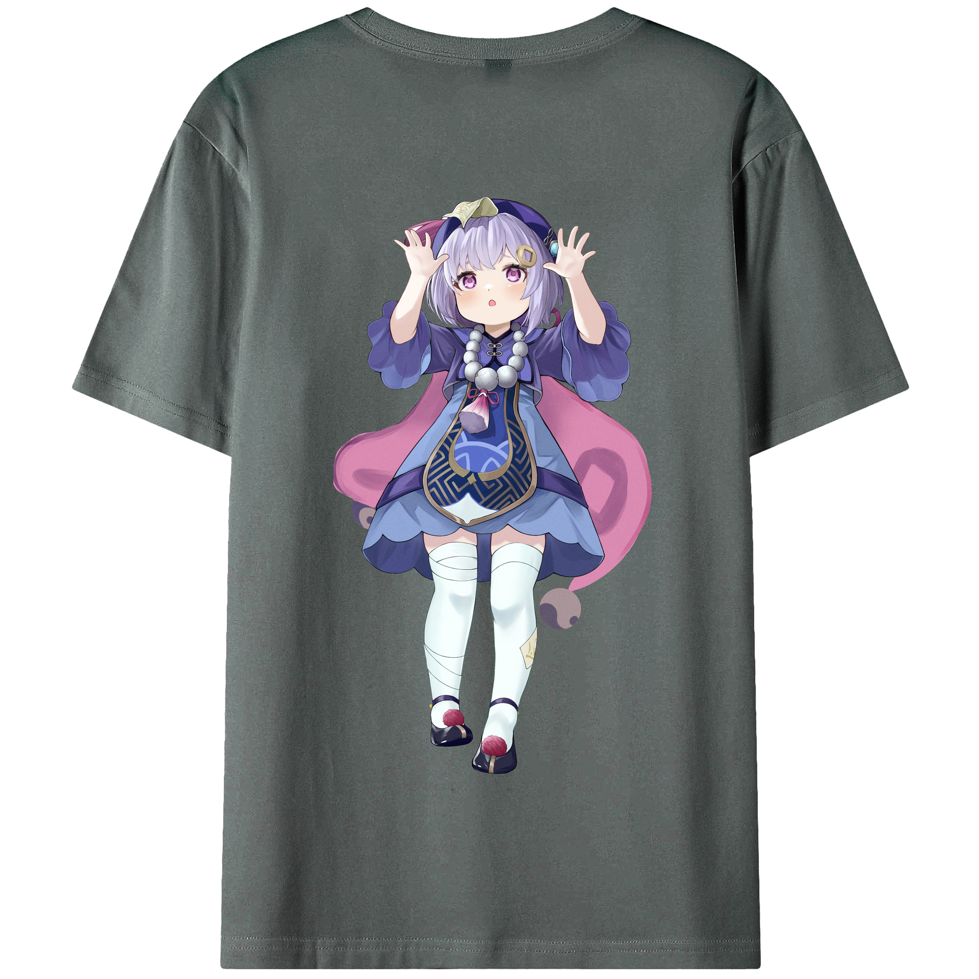 げんし神 七七 なな  genshin Nana 綿100％半袖Tシャツ（背面プリント）